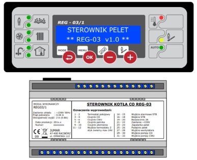 Sterownik palnika pellet REG-03